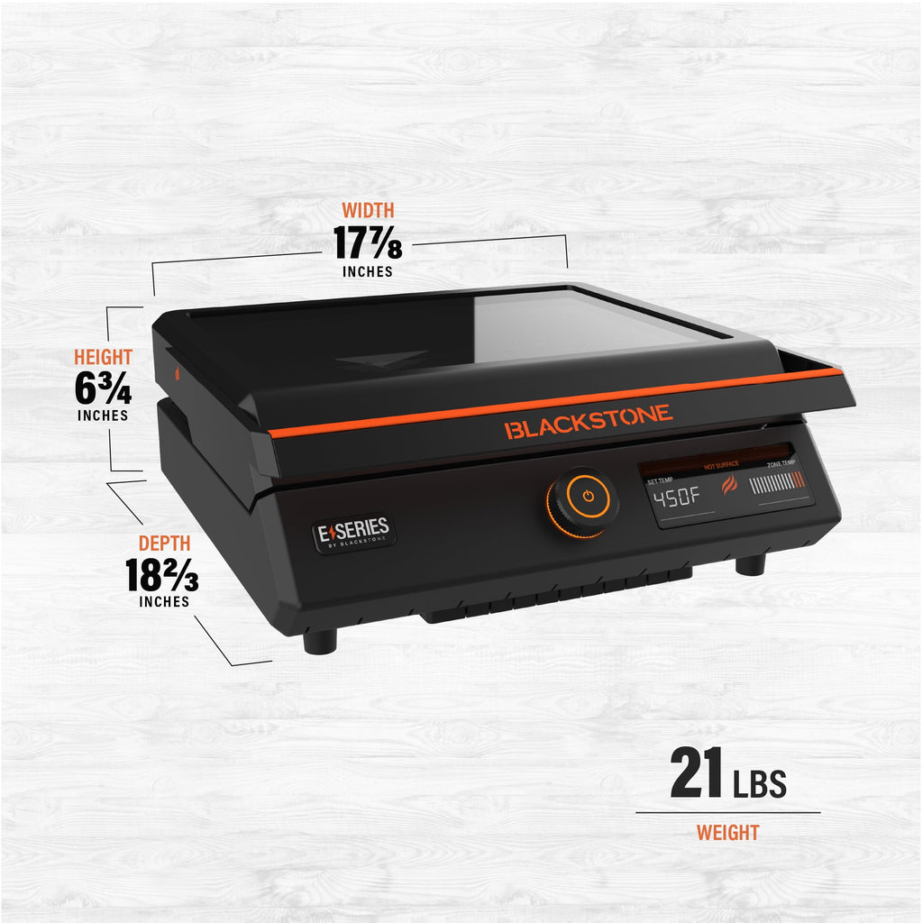 Blackstone E-Series 17" Electric Tabletop Griddle with Hood