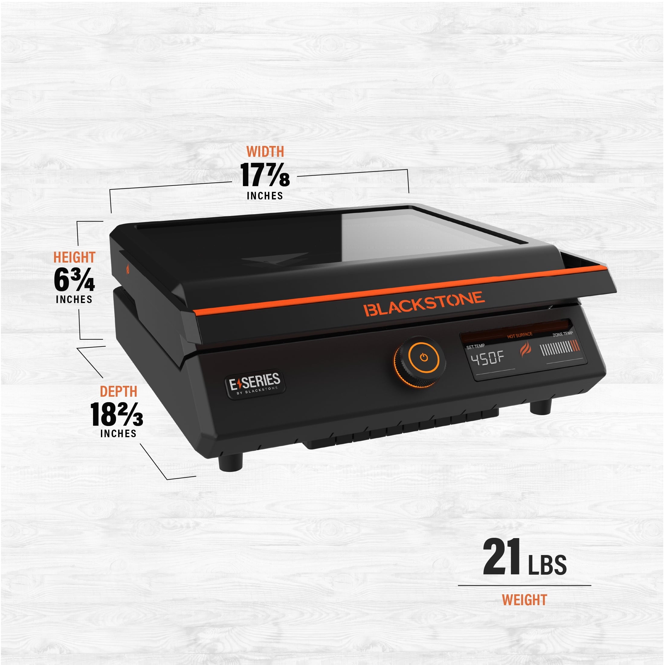 Blackstone E-Series 17" Electric Tabletop Griddle with Hood