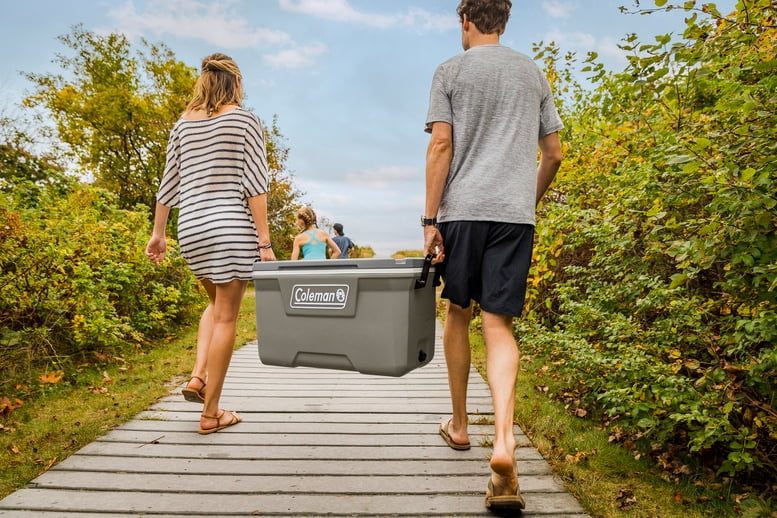 Coleman 316 Series 70QT Hard Chest Cooler, Silver Ash