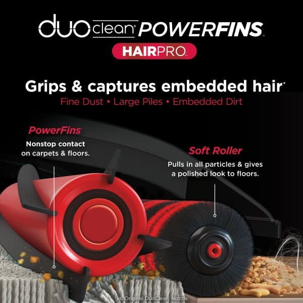 Shark Stratos™ UltraLight™ Corded Stick Vacuum with DuoClean® PowerFins™ HairPro™, Self-Cleaning Brushroll, and Odor Neutralizer Technology, HZ3000