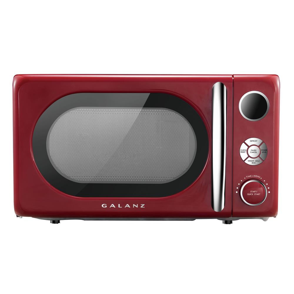 Galanz 0.7 Cu. ft. Retro Countertop Microwave Oven, 700 Watts, Cream Color