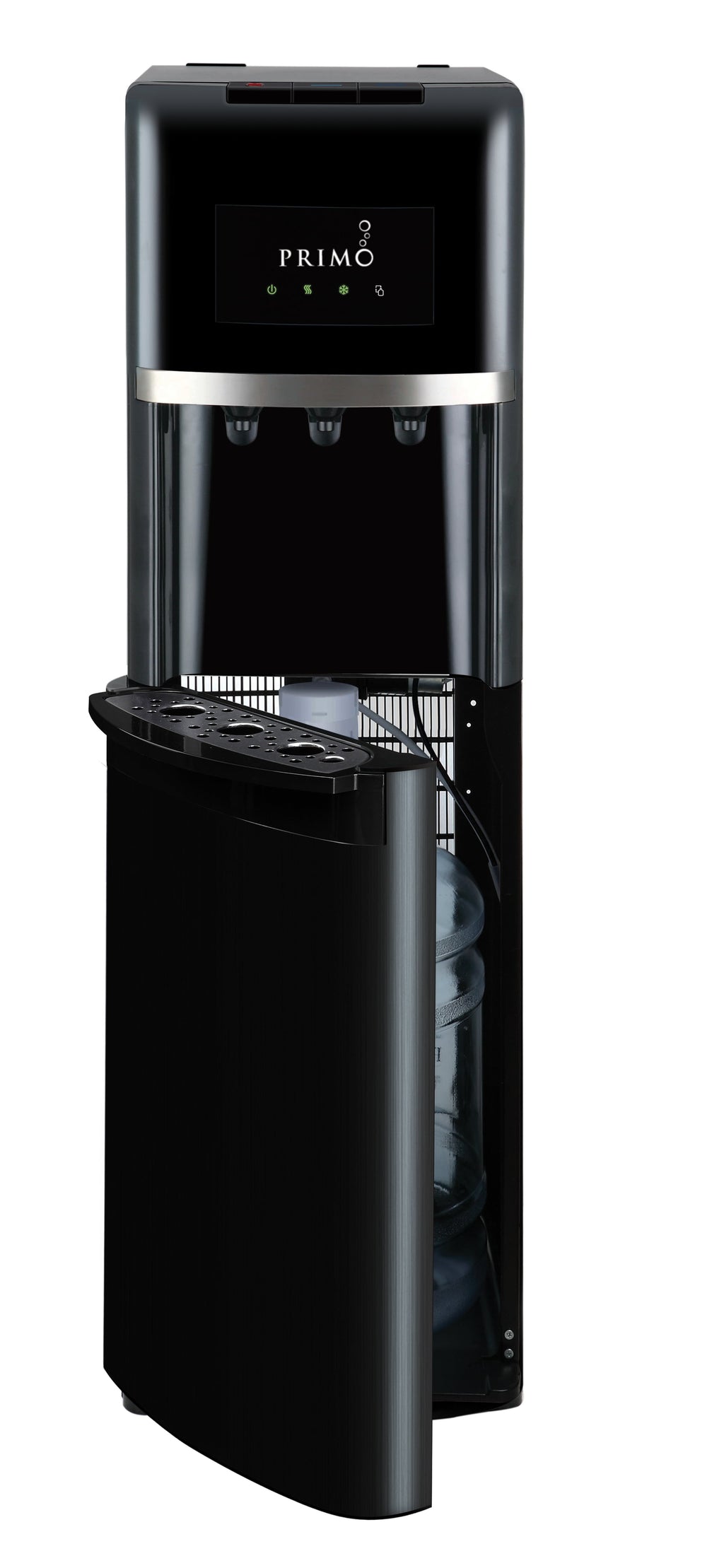 Primo Deluxe Water Dispenser Bottom Loading, Hot/Cold/Room Temp, Black