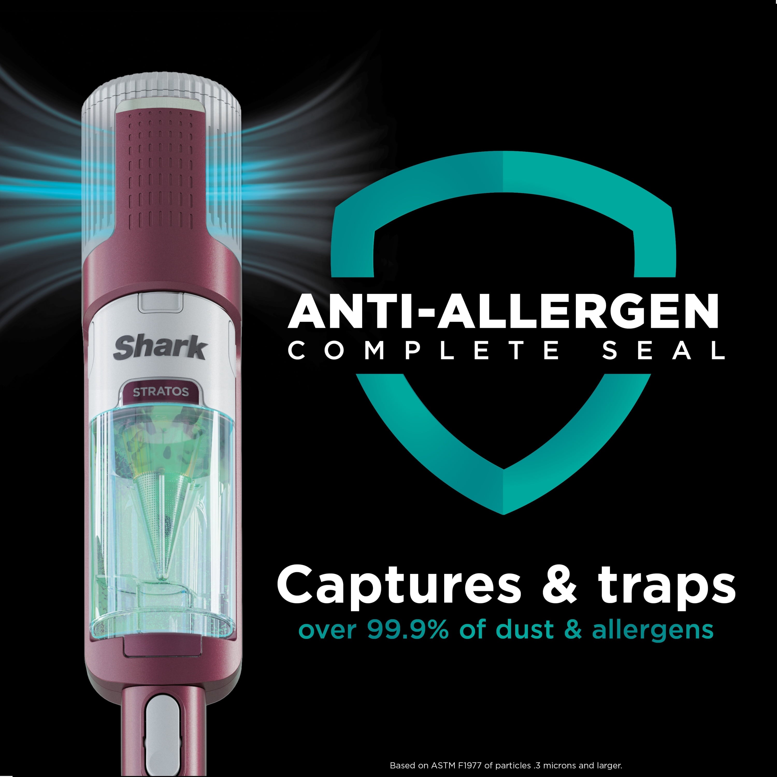 Shark Stratos™ UltraLight™ Corded Stick Vacuum with DuoClean® PowerFins™ HairPro™, Self-Cleaning Brushroll, and Odor Neutralizer Technology, HZ3000