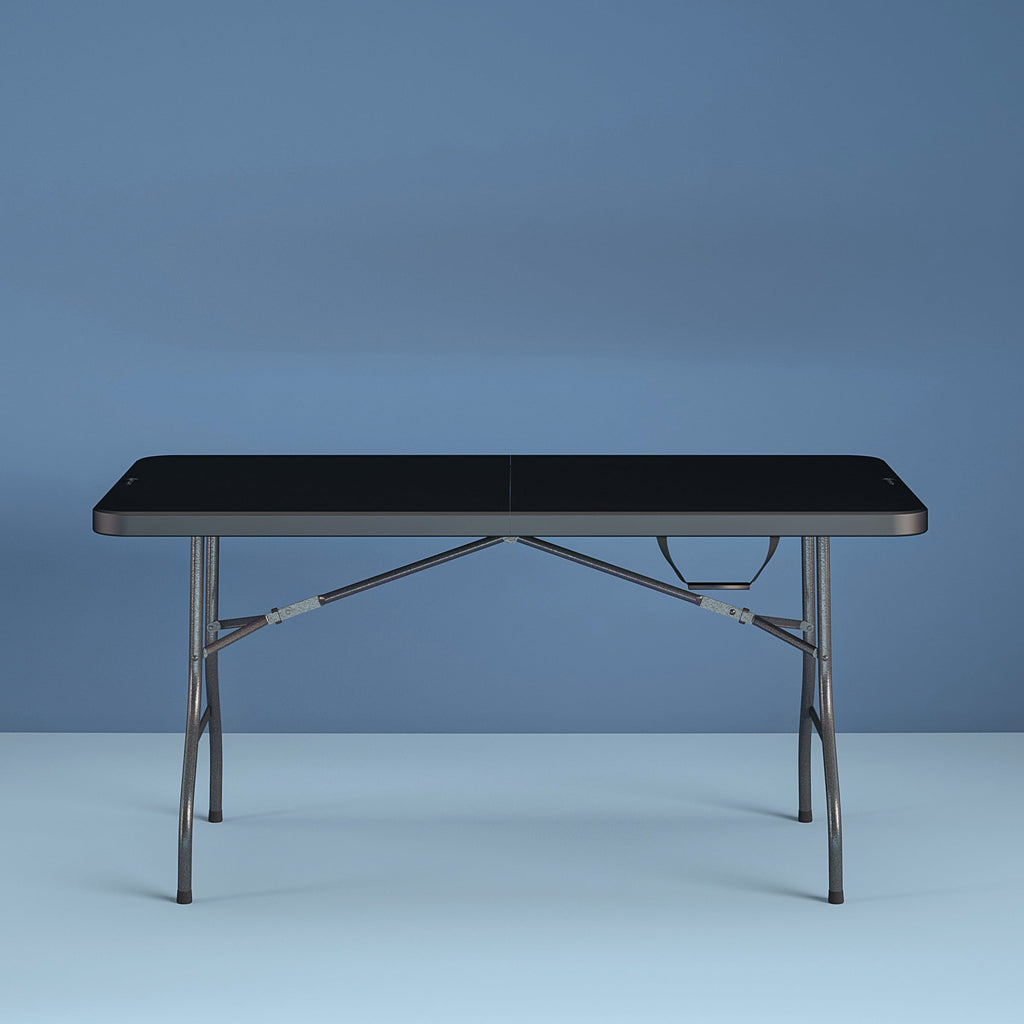 Cosco 6 Foot Centerfold Folding Table, Black