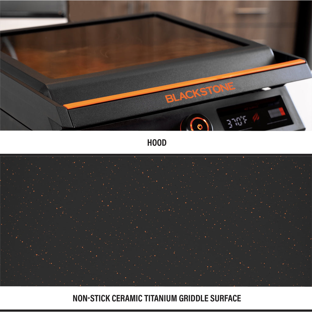 Blackstone E-Series 17" Electric Tabletop Griddle with Hood