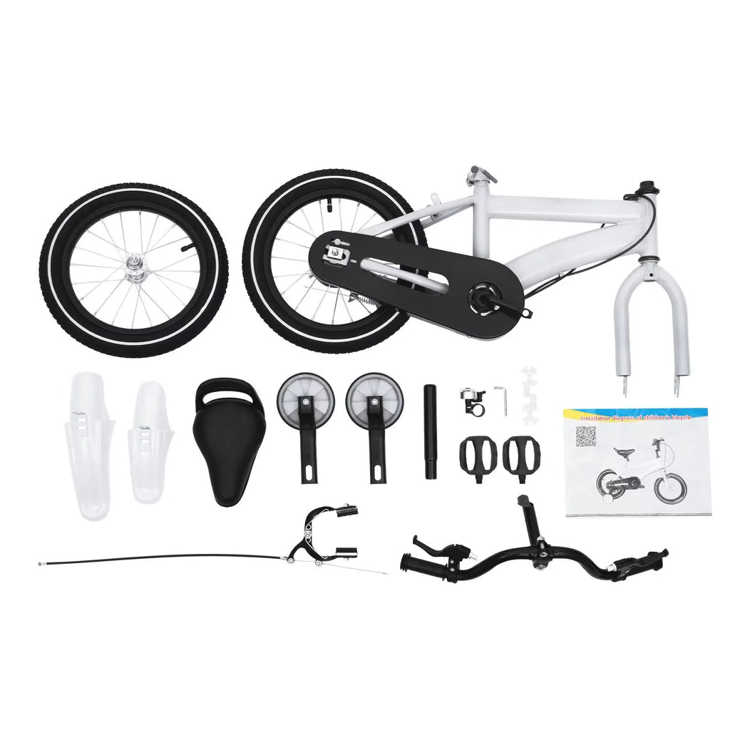 TFCFL 14 inch Kids Bike Bicycle Children Cycle Bikes Gift With With Safety Training Wheels