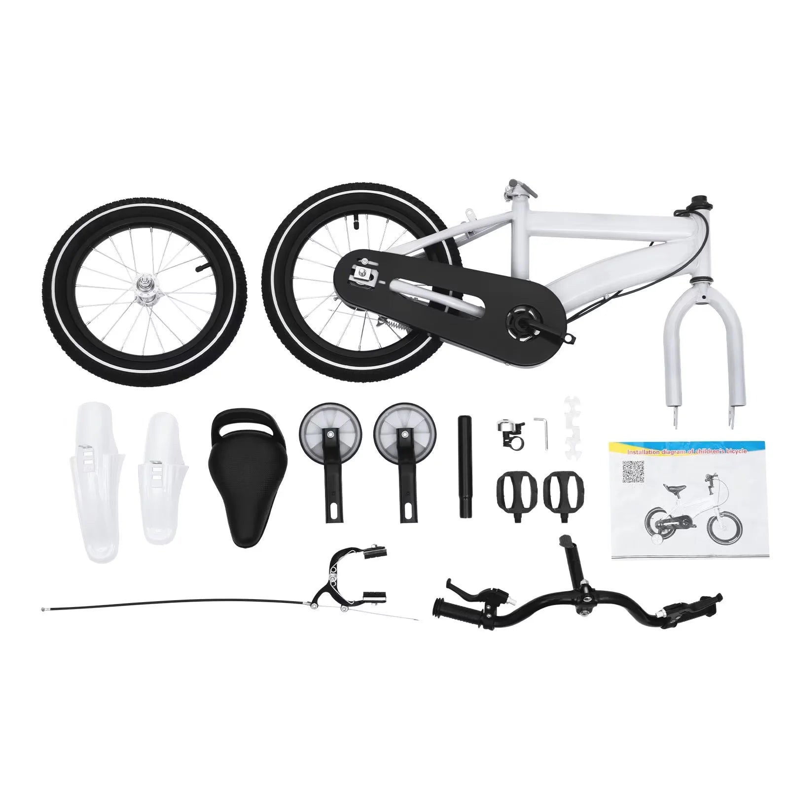 TFCFL 14 inch Kids Bike Bicycle Children Cycle Bikes Gift With With Safety Training Wheels