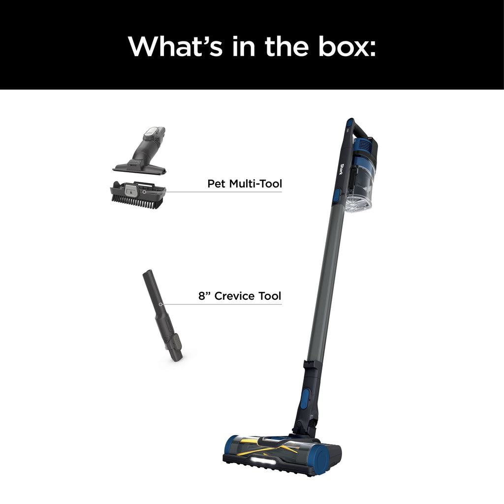 Shark® Pet Pro Cordless Stick Vacuum with Powerfins Brushroll, Pet Multi-Tool & Crevice Tool Included, 40-Min Runtime, WZ250