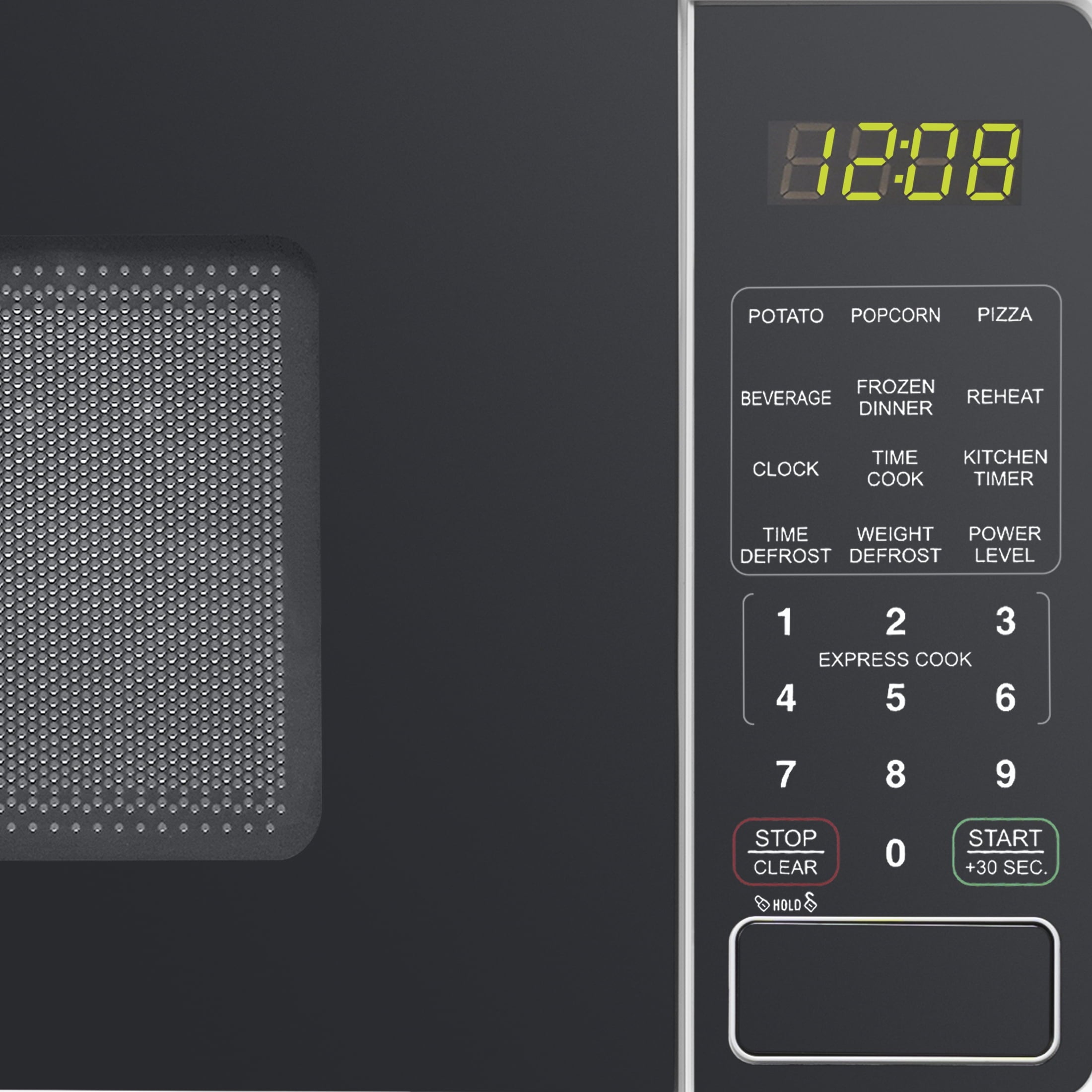 Mainstays 0.7 Cu ft Countertop Microwave Oven, 700 Watts, Black, New