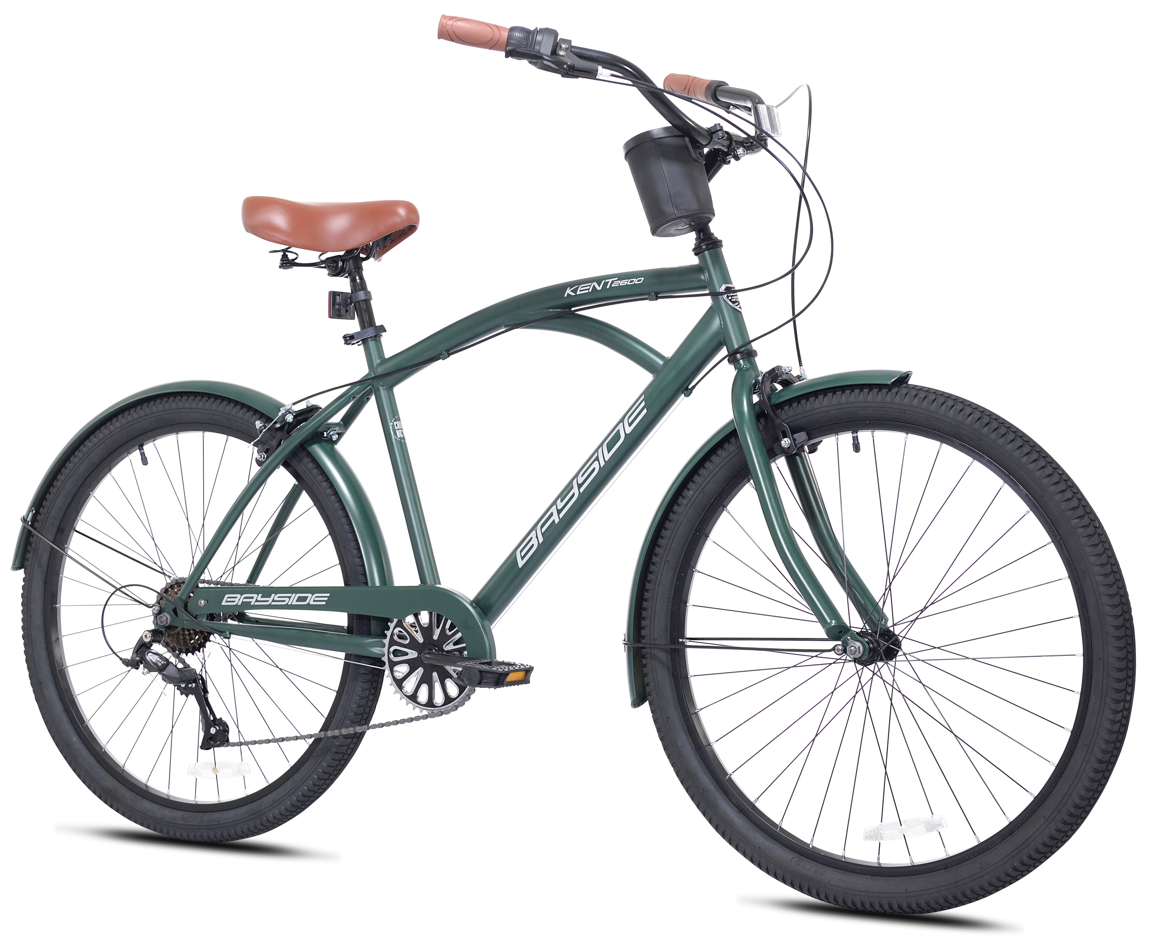 Kent 26 In. Bayside Men's Cruiser Bike, Satin Cocoa
