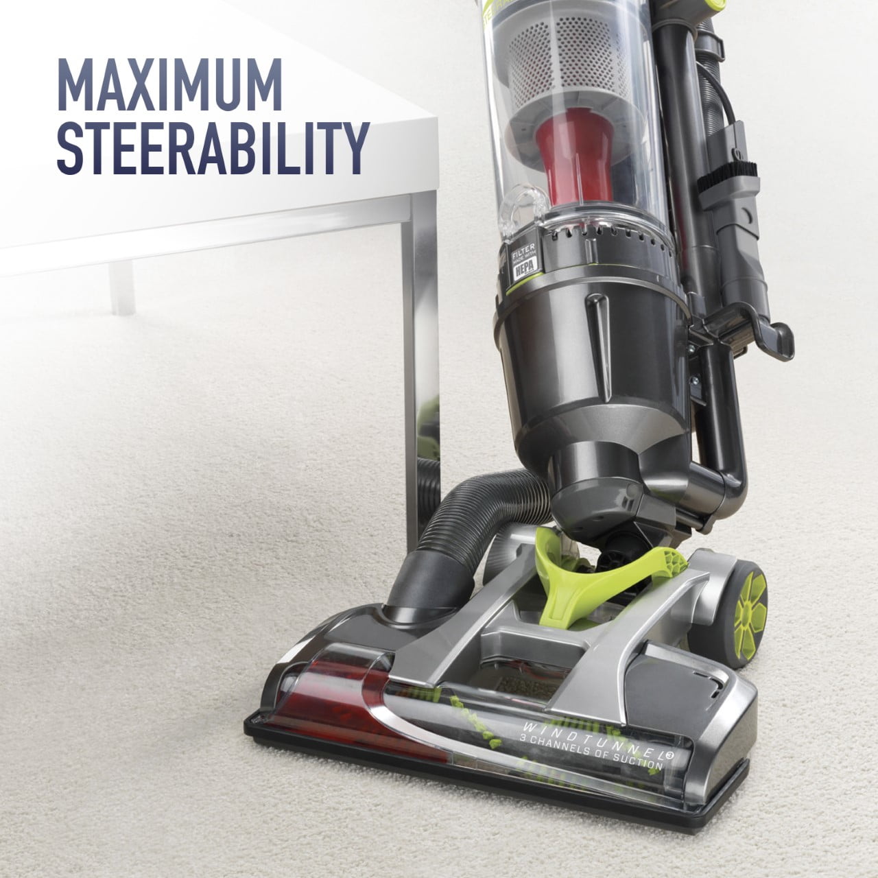 Hoover Air Steerable Upright Vacuum Cleaner w/ Filter with HEPA Media, UH72400