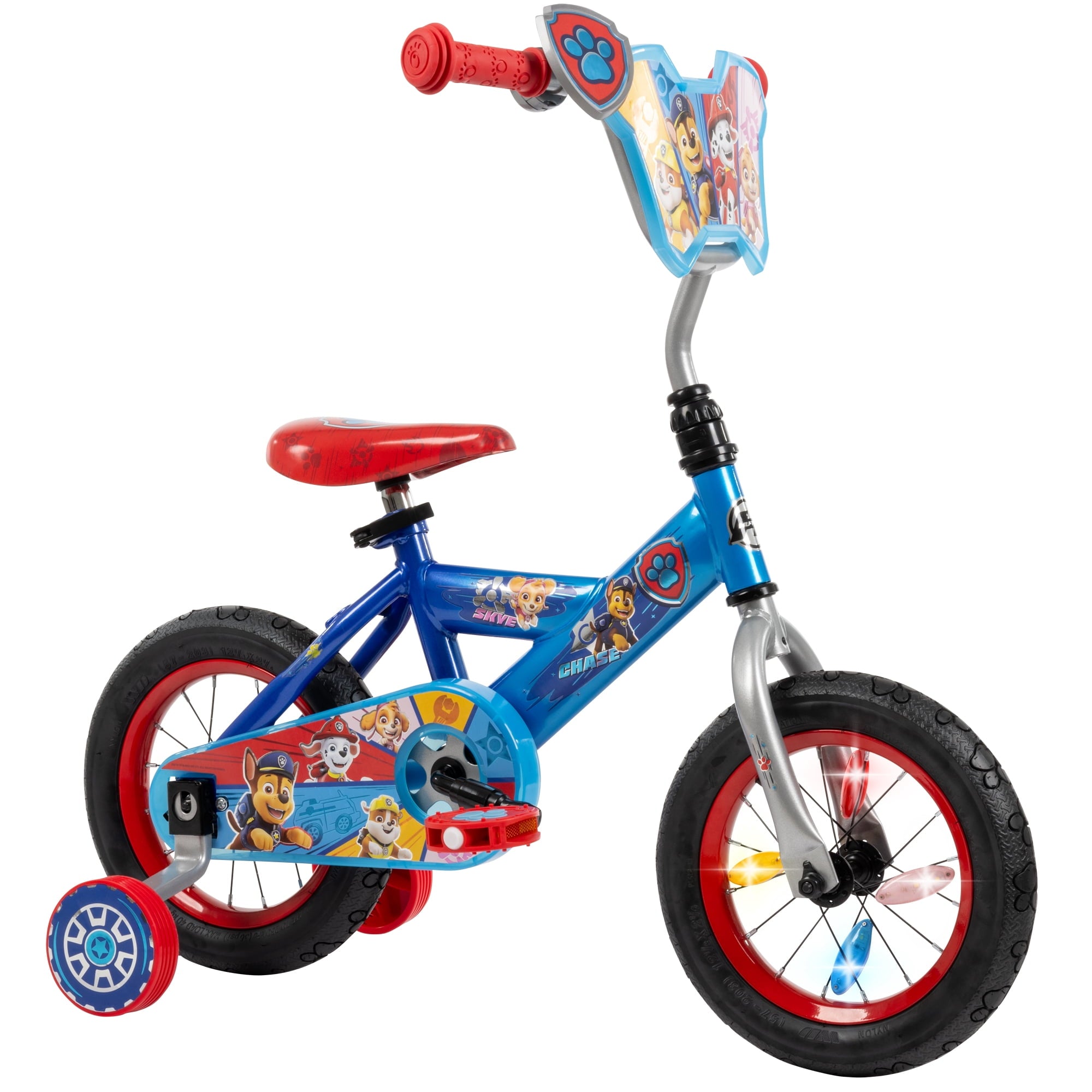 Paw Patrol 12-inch Boys' Training Wheel Bike,  Ages 3+ Years, Blue, from Huffy