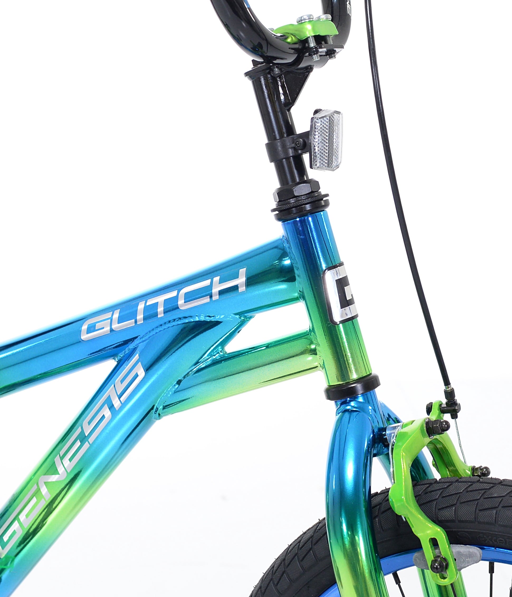 Genesis 18" Glitch Boy's BMX Bike, Blue/Green