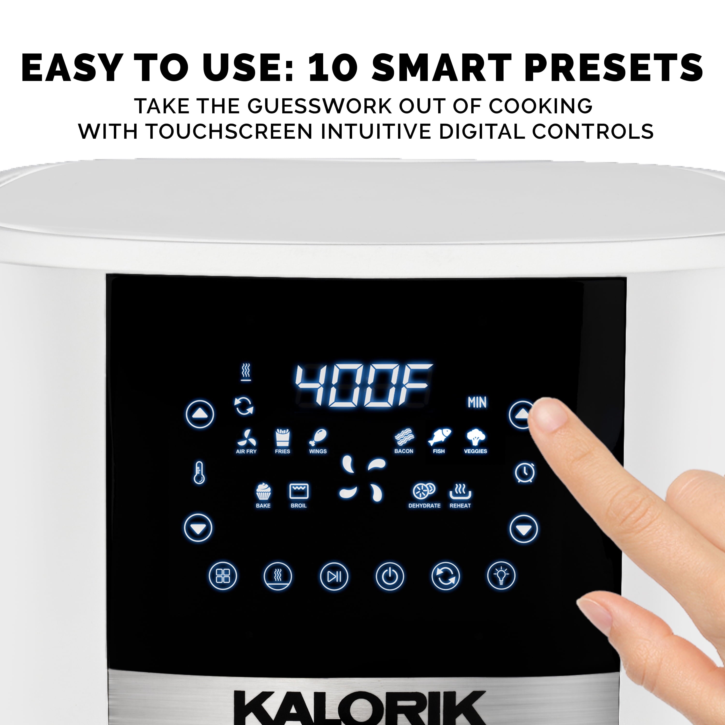 Kalorik® 5 Quart Air Fryer with Ceramic Coating and Window, New, 13.5 in