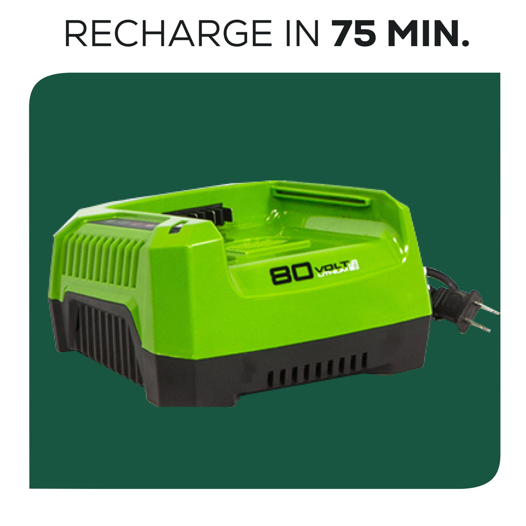 Greenworks 80V 21" Self Propelled Mower 5Ah Battery & Charger 2502402NV