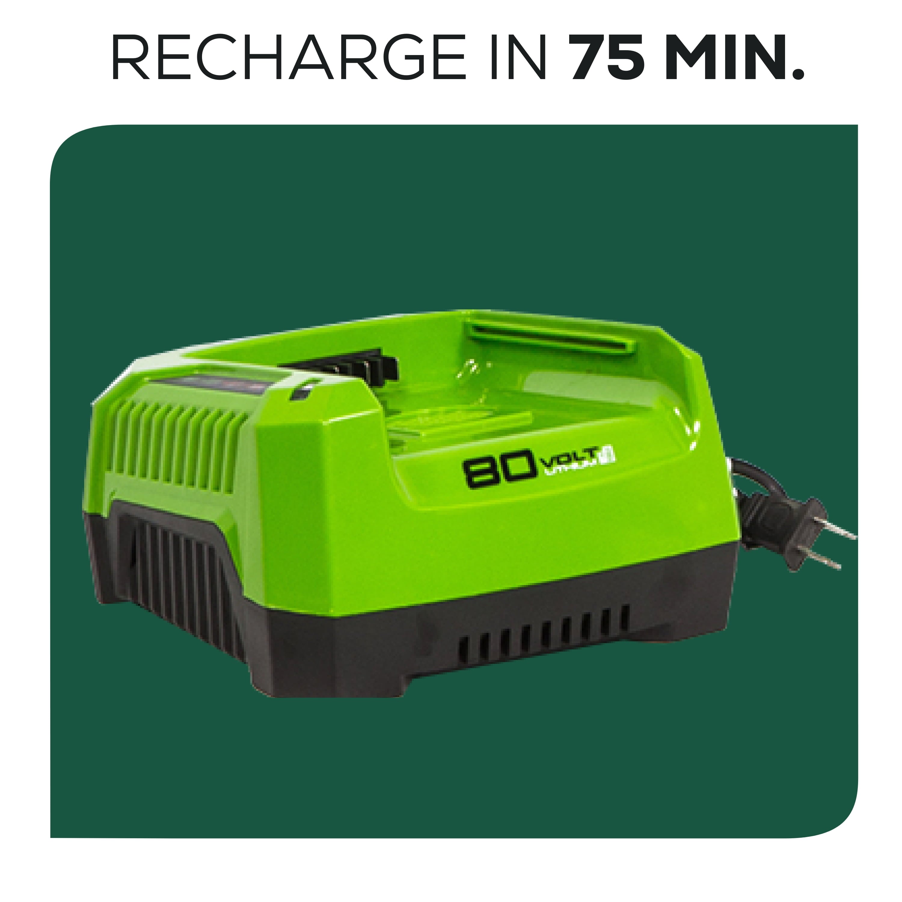 Greenworks 80V 21" Self Propelled Mower 5Ah Battery & Charger 2502402NV