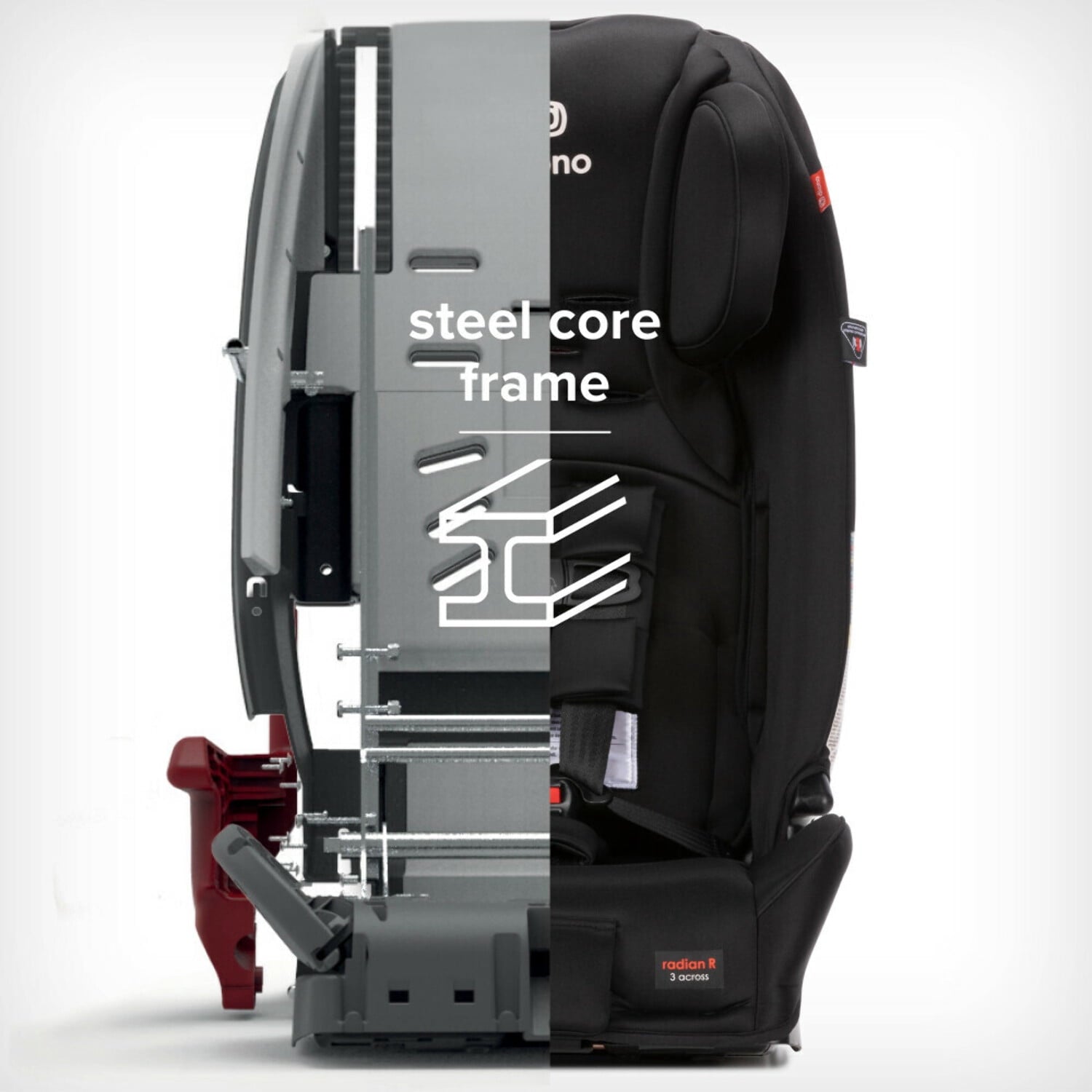 Diono Radian 3RX All-in-One Convertible Car Seat, Black Jet