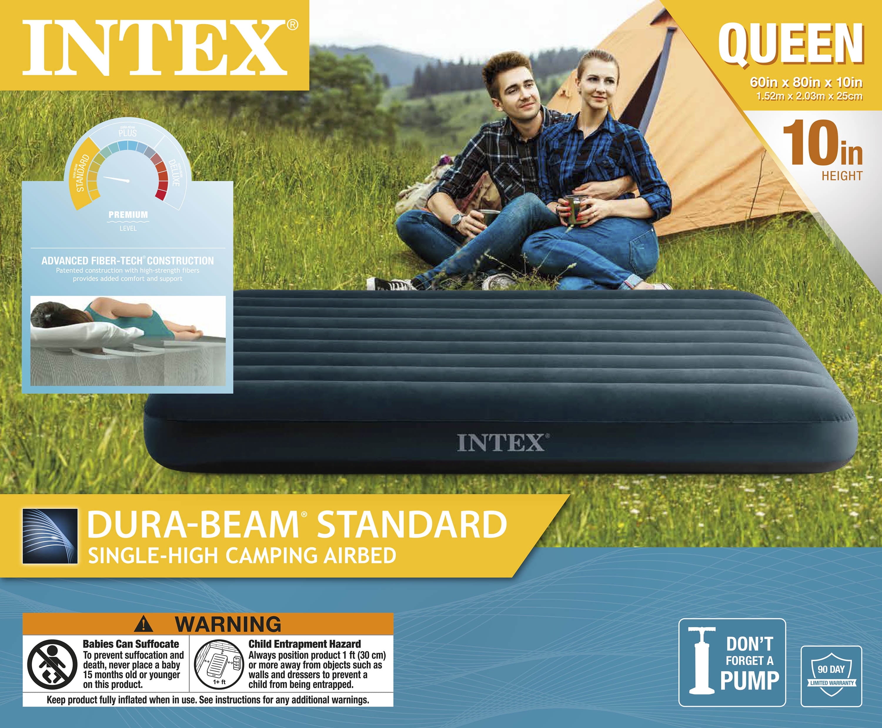Intex 10in Standard Dura-Beam Airbed Mattress - Pump Not Included - Twin