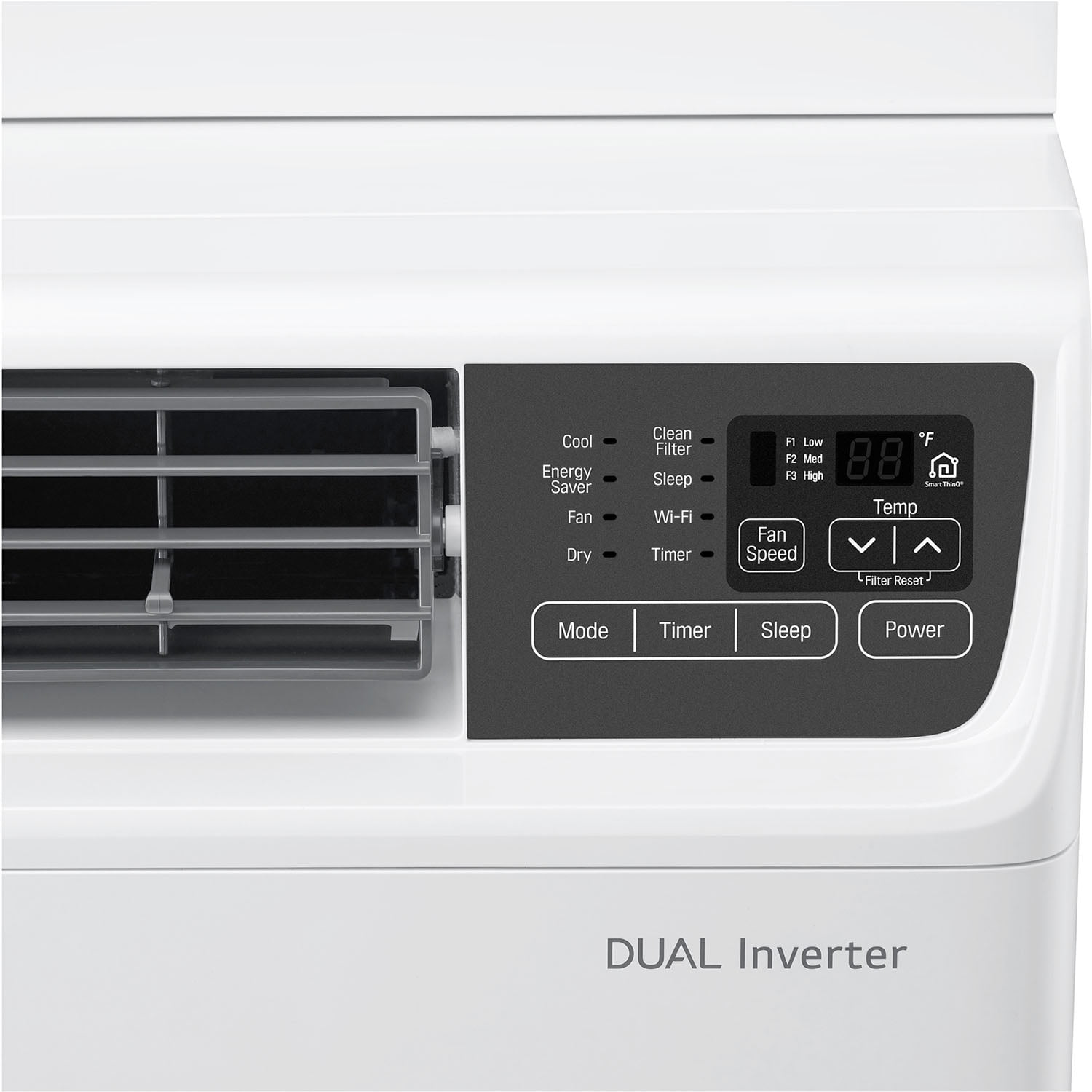 LG Energy Star 9,500 BTU 115V Dual Inverter Window Air Conditioner with Wi-Fi Control
