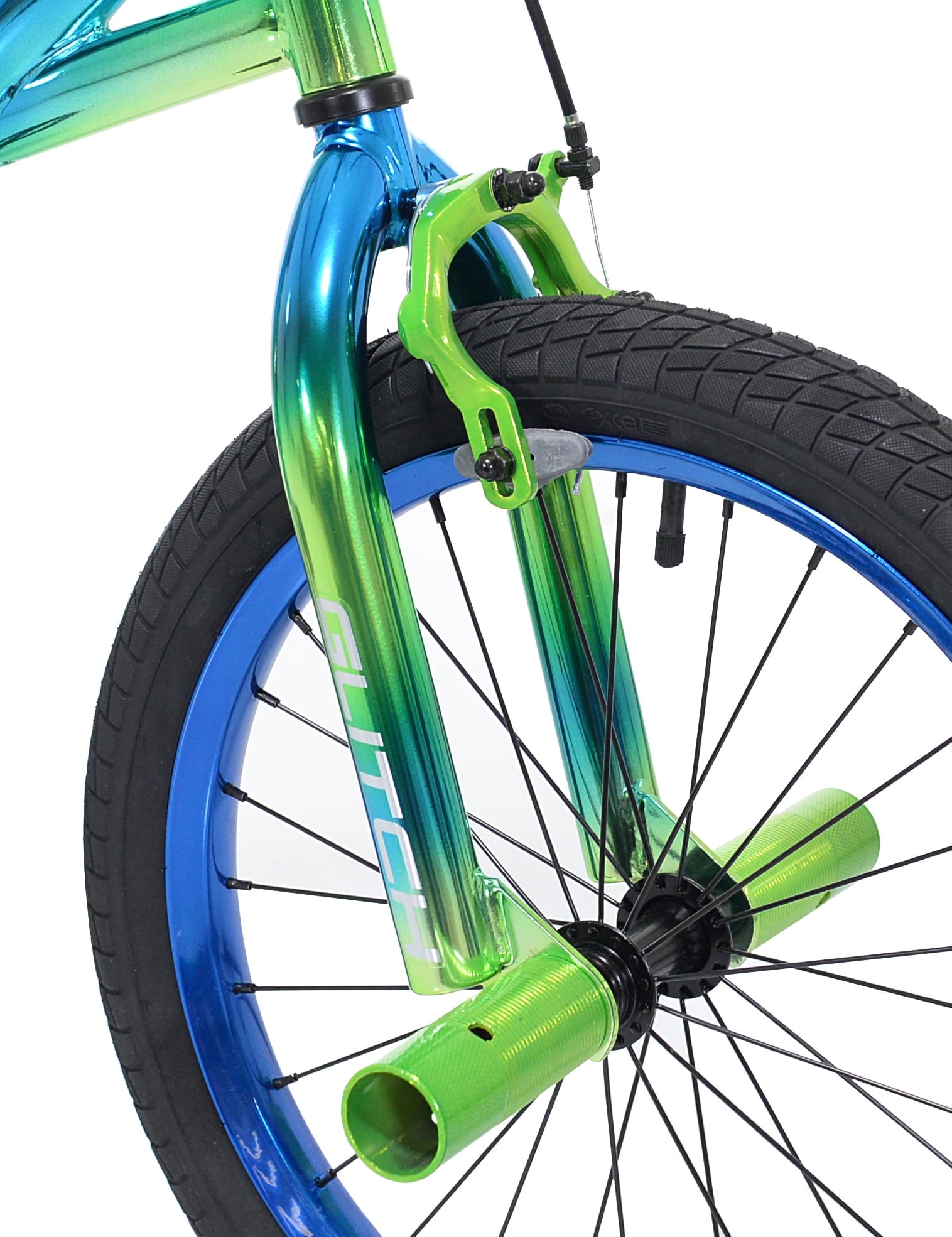 Genesis 18" Glitch Boy's BMX Bike, Blue/Green
