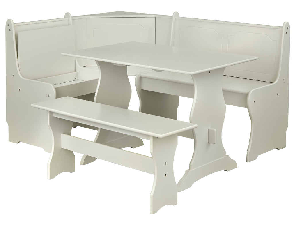 TMS Corner Reversible Dining Breakfast Nook with Storage, Espresso
