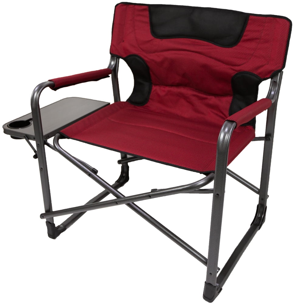 Ozark Trail Camping Director Chair XXL, Red, Adult, 10lbs