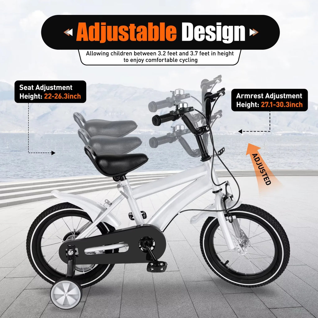 TFCFL 14 inch Kids Bike Bicycle Children Cycle Bikes Gift With With Safety Training Wheels