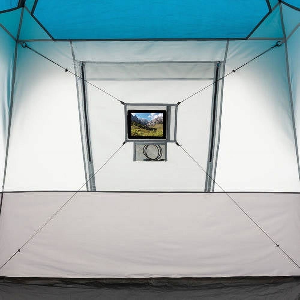 Ozark Trail 20' x 10' Instant Cabin Tent in Gray and Teal, Sleeps 12