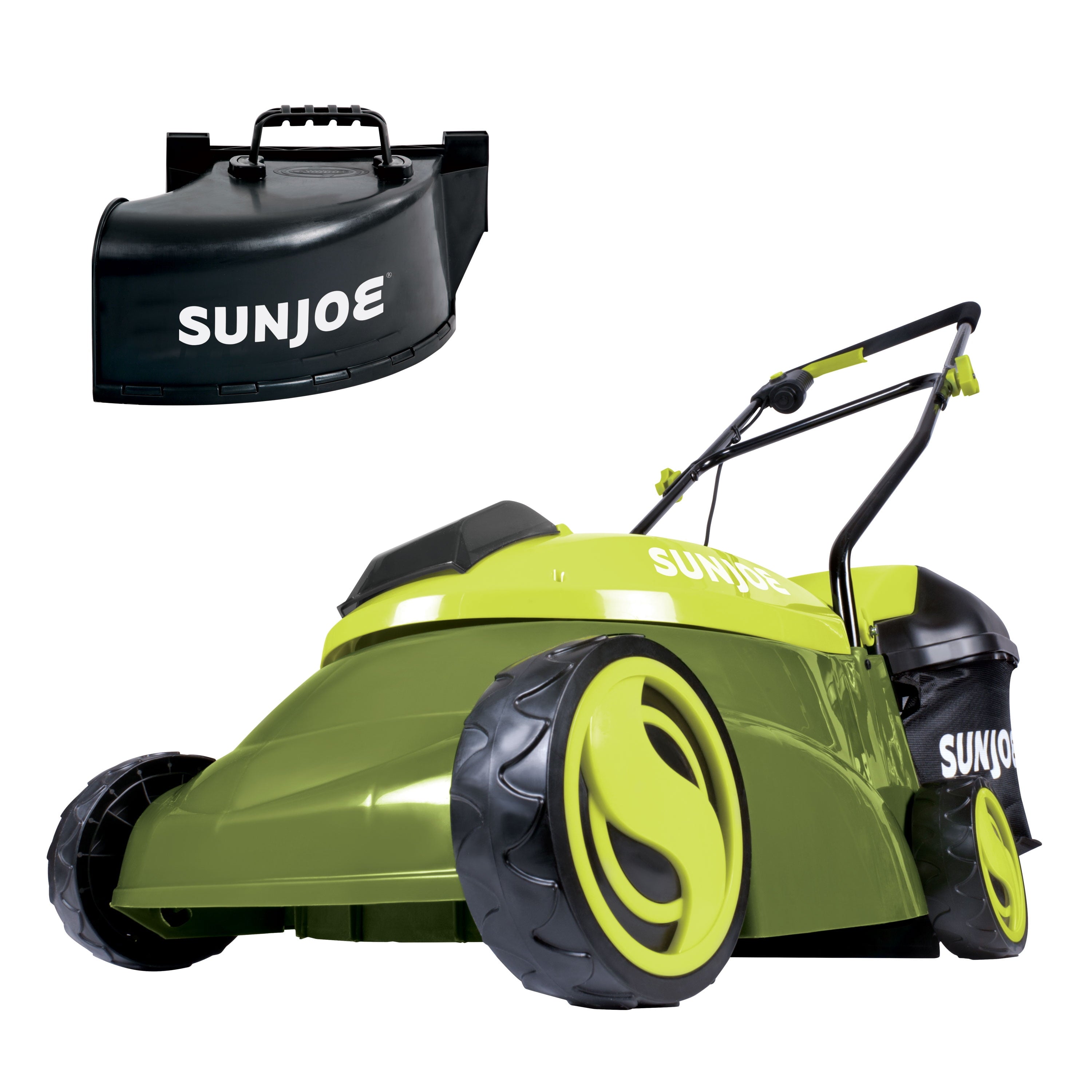 Sun Joe 28V Cordless 14" Brushless Push Lawn Mower, 3-Position, 4.0-Ah