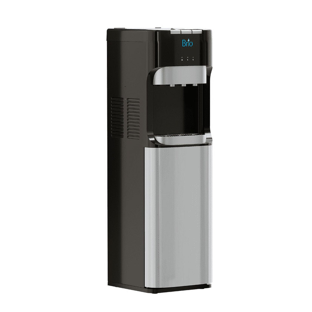 Brio Bottom Load Water Cooler Dispenser with Hot, Cold and Room Temperature Water, Height 41.4"